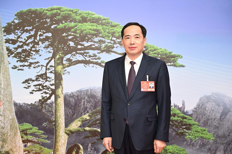 全国人大代表、宿州市市长王启荣。宿州市委宣传部供图