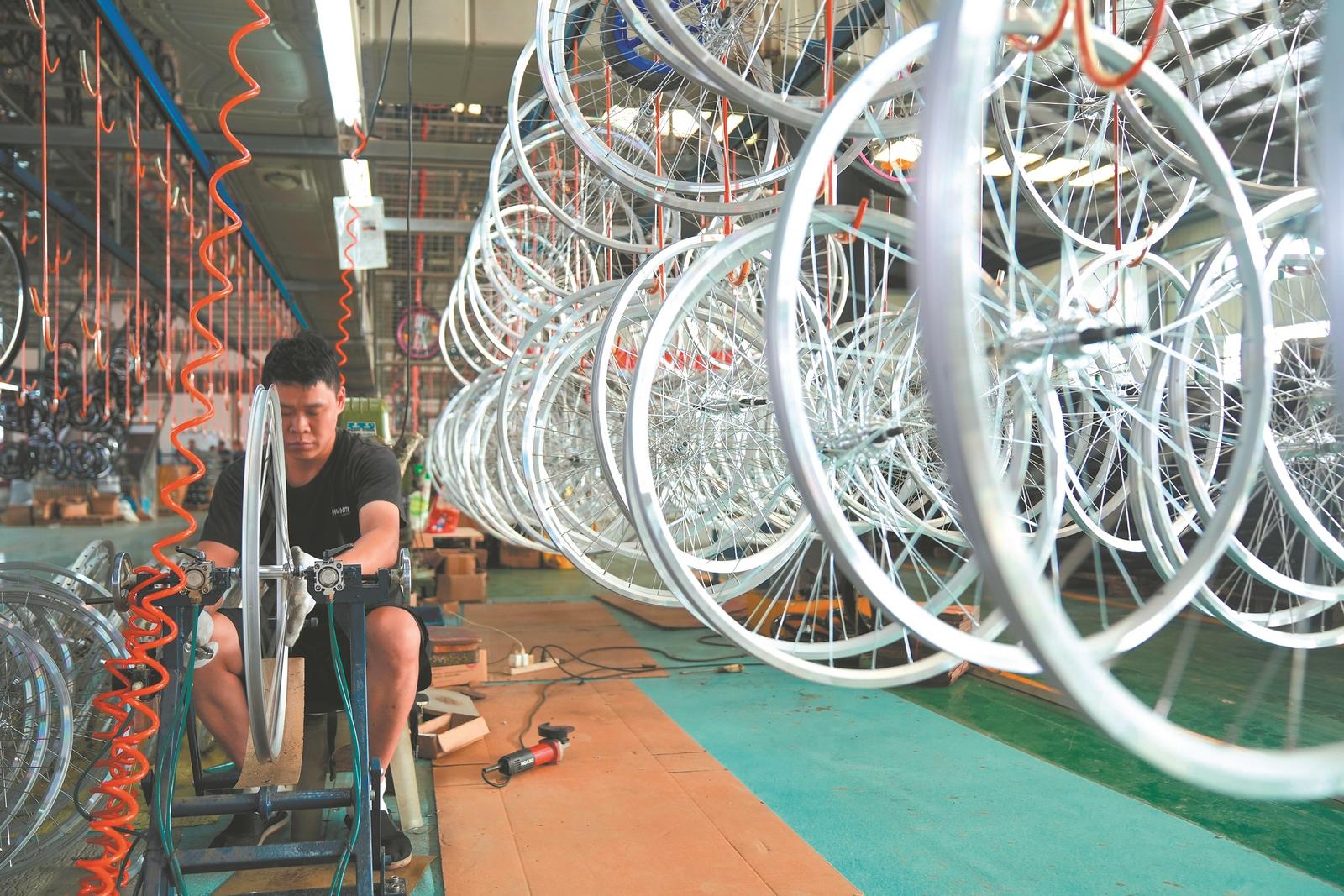 今年前8个月五河县自行车产业实现产值5.08亿元