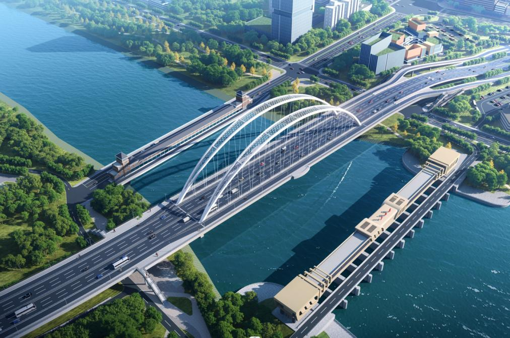 阜阳全力推进三角洲颍河大桥工程建设