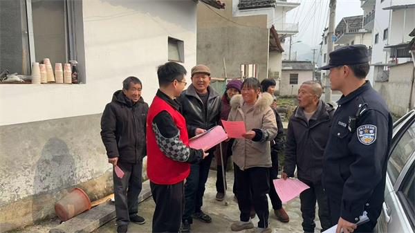 黟县美溪乡普法宣传迎新春