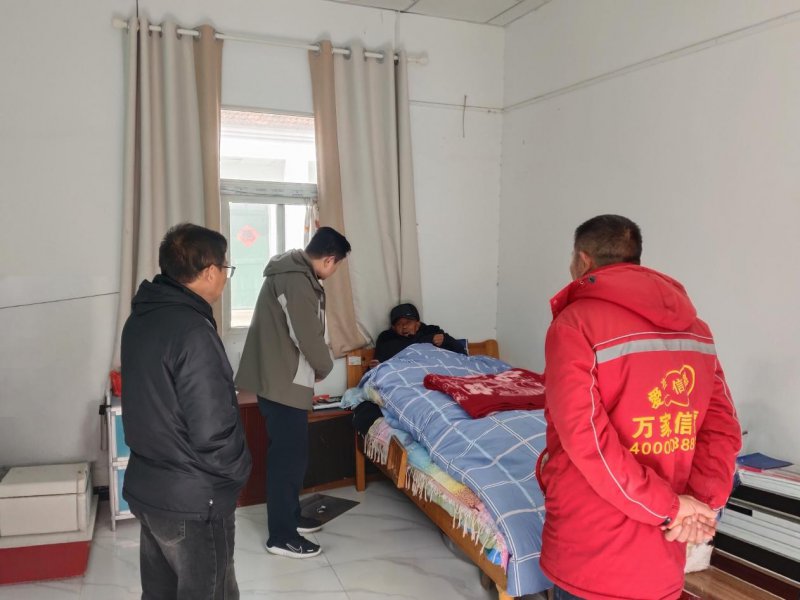 寿县双庙集镇：节后走访敬老院 心系老人送关怀