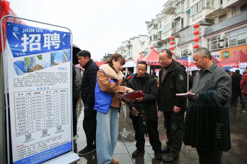 休宁县人社、退役军人事务局为求职者答疑解惑