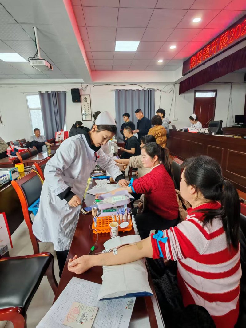 寿县隐贤镇开展志愿献血活动