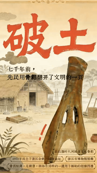 AI创意海报｜古今春耕巨变：当传统农具遇见智慧农机