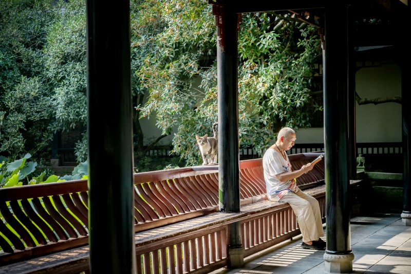 《伴读》周巧旻 摄