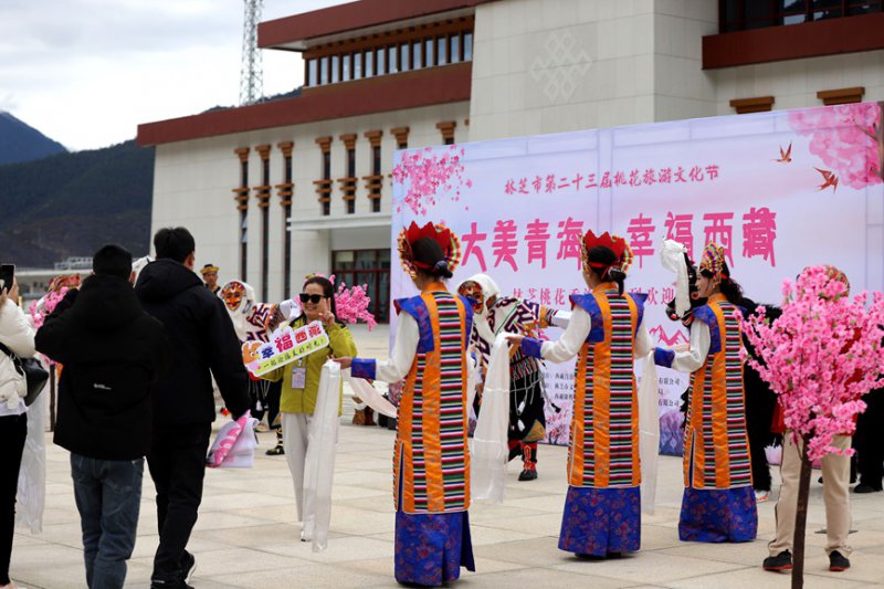 2026年4月11日,“大美青海·幸福西藏”旅游专列抵达林芝。人民日报记者 徐驭尧摄 2026年4月11日,“大美青海·幸福西藏”旅游专列抵达林芝。人民日报记者 徐驭尧摄