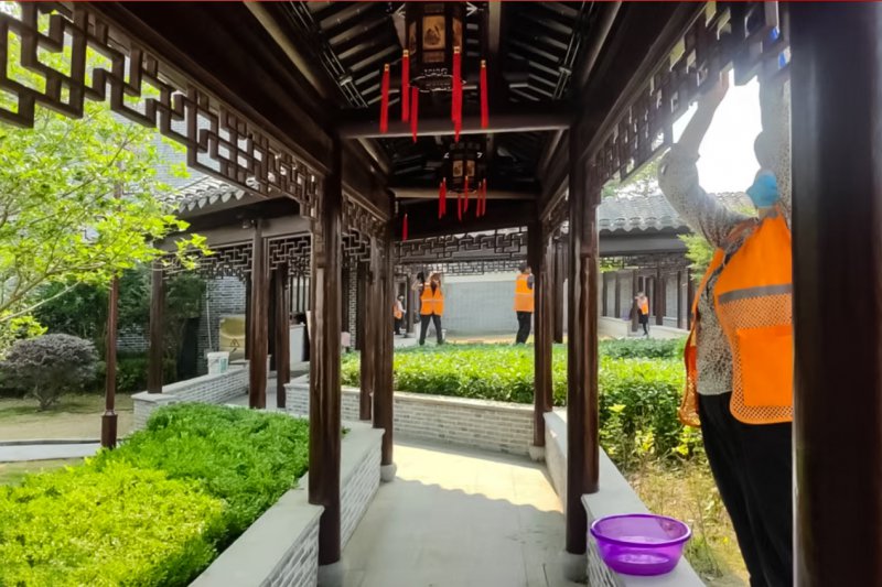 寿县：精细保洁焕新廉洁阵地